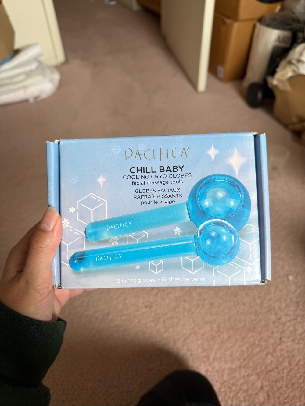 Pacifica Chill Baby Cooling Facial Cryo Globes - Light Blue